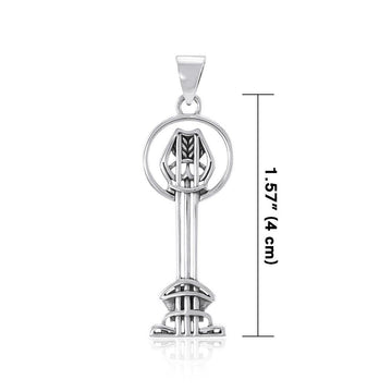 Art Nouveau Silver Pendant TPD493 - Jewelry
